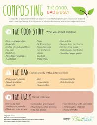 a handy compost chart infographic of tips what you can