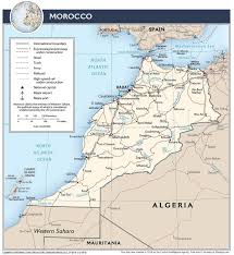 Portion of ams series 2201, sheet 1 casablanca original scale 1:2,000,000. Morocco Maps Transports Geography And Tourist Maps Of Morocco In Africa