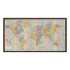 Maar is dat ook echt zo? De Kaart Van De Tijdzone Van De Wereld Poster Zazzle Nl