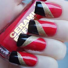 Black And Red Design Nails Pin Oleh Micaela Horan Clifford Di Obsessed Silvia Lace Nails Desain Kuku Kuku Lucu Kutek Kuku