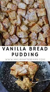 Vanilla Bread Pudding My Life After Dairy Recipe In 2021 Bread Pudding Dairy Free Chocolate Chips Chocolate Chip Bread Pudding