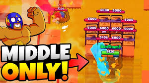 El primo throws a flurry of punches at his enemies. El Primo Middle Only Challenge Brawl Stars High Level Showdown Gameplay Youtube
