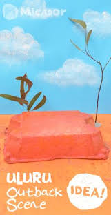 Uluru Outback Scene Australia Day Craft Preschool Australia Crafts Australia Day