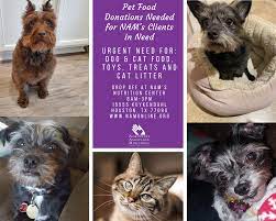 Some shelters may also accept goods such as food, blankets, or even toys such as dog ball launchers to keep the dogs occupied! Pet Food Donations For Nam Seniors Northwest Assistance Ministries