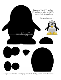 Penguin Card Template Pdf Google Drive Templates Printable Free Cards Penguins