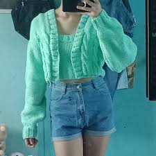 Get protected today and get your 70% discount. Kendall Jenner Inspired Knit Knitted Crop Top And Cardigan Set Handmade Women S Fashion Coats Jackets And Outerwear On Carousell