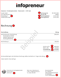 Juni das bezahlen und ausstellen von rechnungen. Rechnung Korrekt Erstellen Pflichtangaben Uberlegungen Tipps Infopreneur