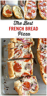 The Best French Bread Pizza So Simple And Delicious Your Kids Will Love Making Their Own Thestoryofsauce Pizzarecipeseasy French Bread Pizza Recipes Food