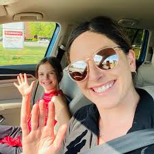 Coach Carina made a special delivery to Madeline for winning the egg  decorating contest for the white group! Way to go, Madeline! 🐣 🐰