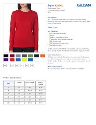 Gildan 42400l Ladies Performance Long Sleeve T Shirt