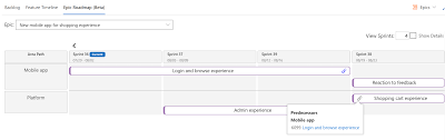 Feature Timeline And Epic Roadmap Visual Studio Marketplace