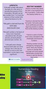 Life Path And Destiny Numbers Are Both Very Important Numbers They Give Our Life The Direction And Purpose W Numerology Chart Numerology Life Path Numerology