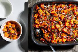 Warm Sweet Potato Salad With Chorizo Recipe Salad With Sweet Potato Sizzling Recipe Sweet Potato