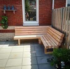 loungebank tuinbank op maat gemaakt douglashout loungeset houten tuin meubelen tuin meubelen tuin hoekbank tuin en terras