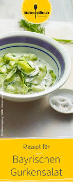 Klassischer Gurkensalat Rezept Gurkensalat Bayrische Rezepte Rezepte