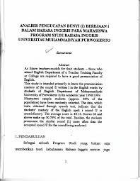 Maka dari itu, belajar hangeul dan konsep dasarnya itu penting dalam belajar bahasa korea untuk pemula. Pdf Analisis Pengucapan Bunyi I Berejaan I Dalam Bahasa Inggris Pada Mahasiswa Program Studi Bahasa Inggris Universitas Muhammadiyah Purwokerto