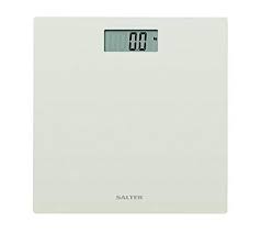 The salter curve scale is available in black and white, and has a premium feel with a toughened glass surface. Buy Salter Ultra Slim Glass Electronic Digital Bathroom Scale White Features Price Reviews Online In India Justdial