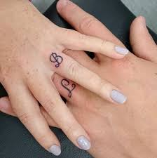 These wings here are very intricately drawn with black and white shading effects. Name Initials Tattoo On Ring Fingers For Couples Entertainmentmesh