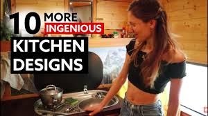 Although the kitchen itself might be small, the abundance of natural light and the myriad hues of natural wood give it an open and inviting feel. 10 More Ingenious Kitchen Designs For Your Van Conversion Youtube