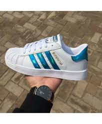 Adidas Superstar Holographic Blue Shoes