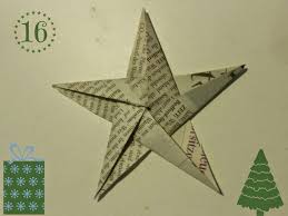 Diy Weihnachtliche Origami Sterne Aus Zeitungspapier