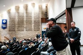 Voters grill Republican lawmaker in crucial swing district on Iran war