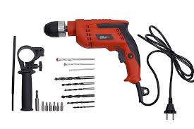 Black And Decker Hammer Drill Machine Ibell Impact Drill 13mm 650w 2800rpm With Auto Chuck In Bmc Box With Accessories Ibell Drill Power Tools Tools