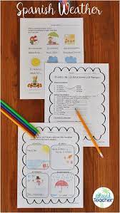 Spanish Weather Practice Worksheets And Quiz Spanish Weather Spanish Learning Activities Weather Worksheets