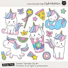 Cute Unicorn Clipart Cute Unicorn Clip Art Unicorn Digital Etsy In 2021 Cute Animal Clipart Cute Unicorn Digital Sticker