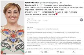 Benedetta parodi è una giornalista italiana, diventata celebre per i suoi programmi dedicati alla cucina, come i menù di benedetta e il talent dedicato alla pasticceria, bake off italia.dal 14 settembre 2020 conduce anche senti chi mangia su la 7, una sfida tra. Benedetta Rossi Perdona Il Ragazzo Che L Ha Insultata Mi Ha Chiesto Scusa Ora Lasciatelo In Pace
