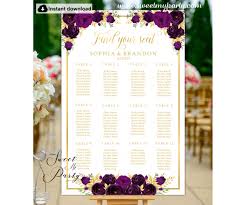 Eggplant Seating Chart Template Eggplant Seating Plan Template 19w