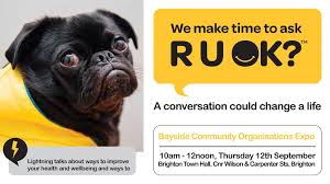 We all have those days when things don't go according to plan or life throws in some unsuspecting twists and turns. R U Ok Day Community Expo Bayside City Council