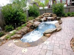 Backyard Too Small Not For A Swim Spa This Unique Body Of Water Can Be Heated In A Very Short Pe Pools For Small Yards Small Pool Design Small Backyard Pools