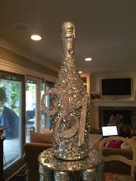 Decorative Bottles Glitter Champagne Bottle Spray With Silver Spray Paint Spray With Spr Glitter Champagne Bottles Glitter Champagne Bottles Decoration