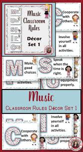 Music Classroom Rules Decor Set 1 Music Classroom Rules Music Room Rules Music Classroom