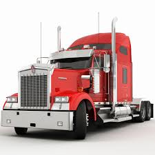 3d Model W900 Semi Trailer Container Kenworth Trucks Semi Trailer 3d Model
