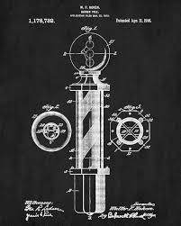 Barber Pole Patent Print Barber Poster Blueprint Art Barber Etsy In 2020 Patent Prints Blueprint Art Barber