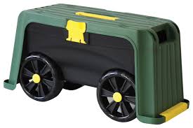This exclusive garden stool offers you a place to relax and contemplate your garden or use as a side table on the patio or poolside. Miracle Gro Roll N Kneel 4 In 1