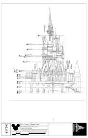 Cinderella S Castle North Elevation Disneyland Castle Castle Plans Cinderella Castle