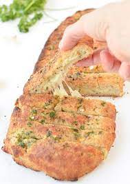 Keto Garlic Bread With Almond Flour Easy Cheesy Recipe Garlic Bread Delicious Low Carb Recipes Keto Bread
