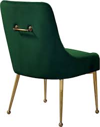 Owen Green Dining Chair 744 Meridian Furniture Dining Chairs In 2021 Green Dining Chairs Velvet Dining Chairs Blue Dining Chair