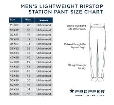 Propper F5275 Mens Lightweight Ripstop Tactical Station Pants Polyester Cotton Adjustable Waistband Classic Straight Uniform With Teflon Fabric