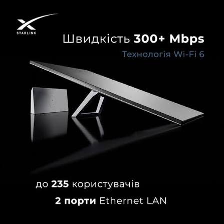 Комплект Starlink Gen 3 Rev 4 без аккаунта, Starlink без привязки к месту