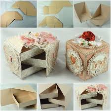 How To Diy Secret Jewelry Box From Cardboard Www Fabartdiy Com Jewelry Box Diy Cardboard Crafts Diy Crafts