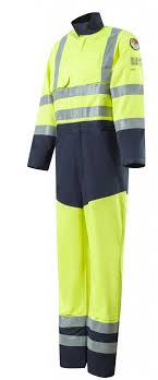Roots Ro19095hv Flamebuster Xtreme Flame Retardant Two Tones Hi Vis Coverall