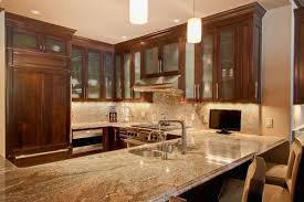 Dakota Kitchen And Bath Cherry Custom Door And Finish With Frosted Glass Cabinetry Design Kitchen Kitchen And Bath