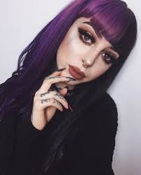 Coloured hair crazy hair about hair hair dos pretty hairstyles classy hairstyles new hair hair if you haven't noticed, purple hair isn't just for angsty teens, clowns or halloween costumes anymore. Purple And Black Hair Explore Tumblr Posts And Blogs Tumgir