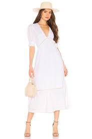 Tularosa Lou Dress In White Modesens White Dress Dresses Embroidered Top Designs