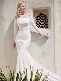 Long sleeves appliques beading ball gown wedding dress. 7 Stunning Simple Wedding Gowns For The Minimalist Bride Love Maggie