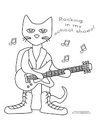 The series of illustrated books designed for the first time readers is devoted for creativity and interaction between. Pete The Cat Coloring Page Coloring Home